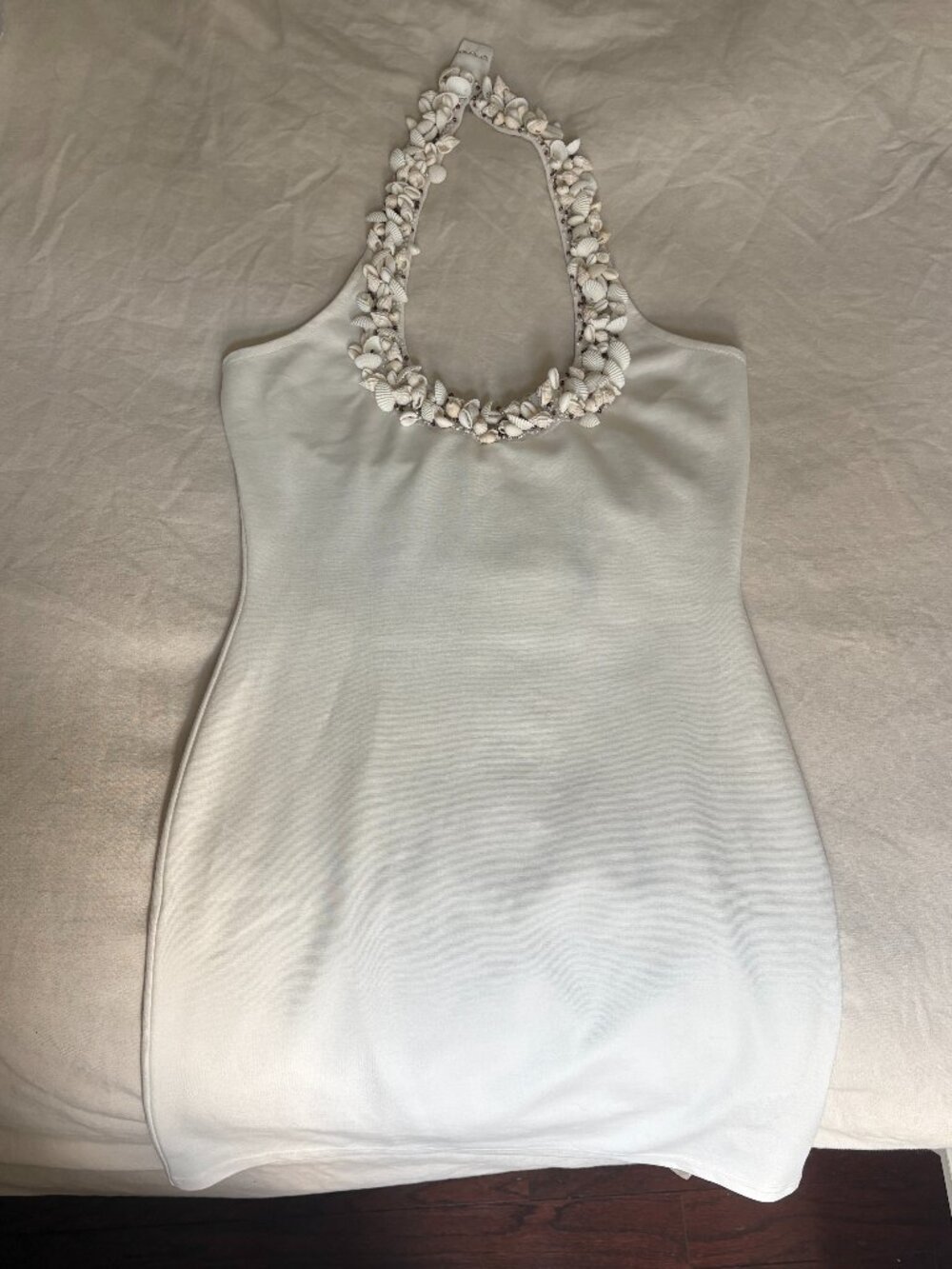 Studio Selea shell beaded mini dress